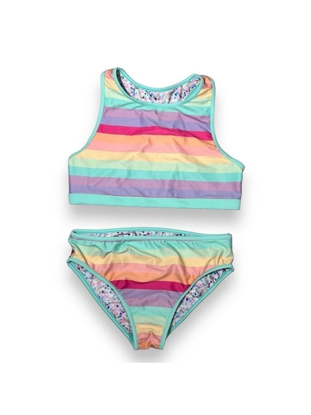 Eddie Bauer Girl’s Reversible Swimsuit Teal Size 14/16